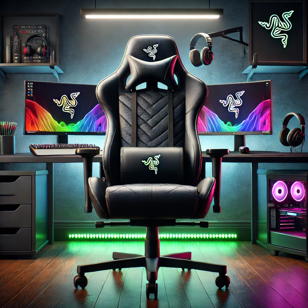 razer tarok pro gaming chair - black