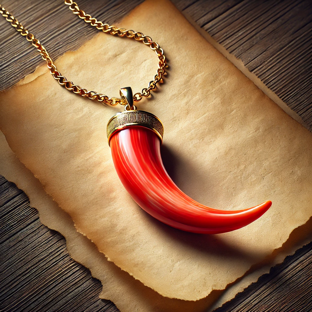 italian horn necklace